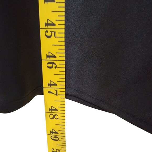 Zara Size S Black Satin Midi Cocktail SlipDress with Cutout Detailing on Back - Picture 9 of 16